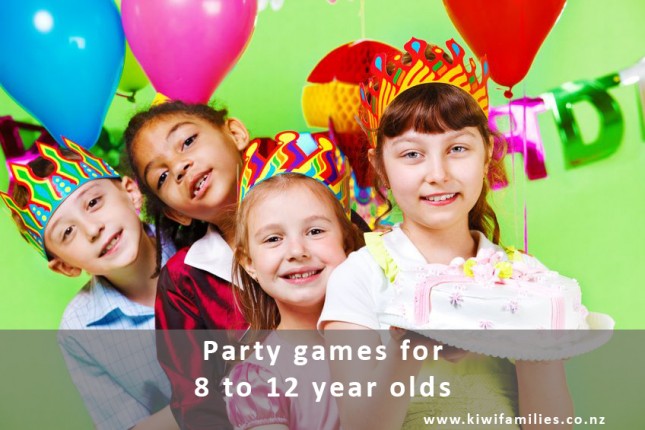 Party games for 8 to 12 year olds