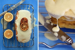 lemon loaf with icing