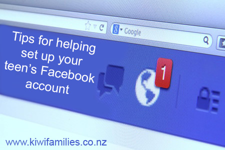 Setting up your teen's Facebook account