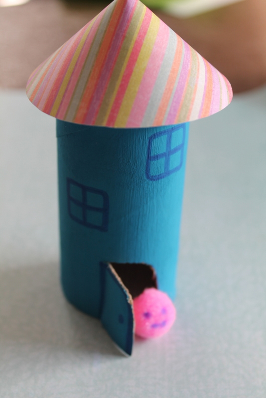 Paper roll houses