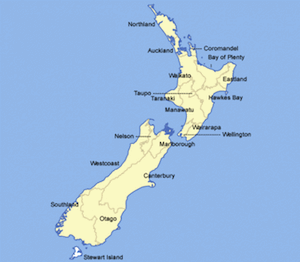 New Zealand regions