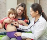 child examined by doc