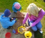 sand pit outdoor play