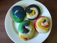 Rainbow biscuits