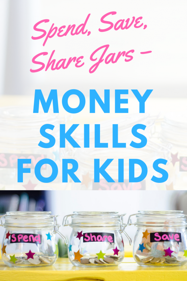 Spend, Save, Share Jars – Money Skills for Kids