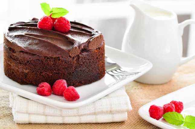 Secret Chocolate Cake with Berry Jam
