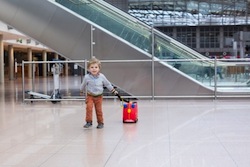 Travelling with children airports