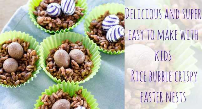 Delicious and super easy Rice bubble crispy easter nests copy