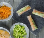 Salmon Rice Paper Rolls