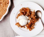 Apple and Persimmon Crumble