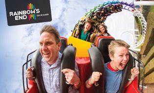 Two Family Superpasses to Rainbow’s End rainbows-end-rollercoaster