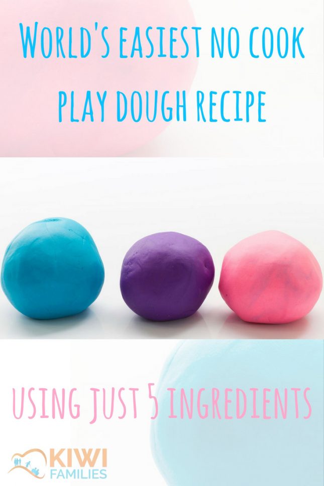 Easiest no cook play dough recipe