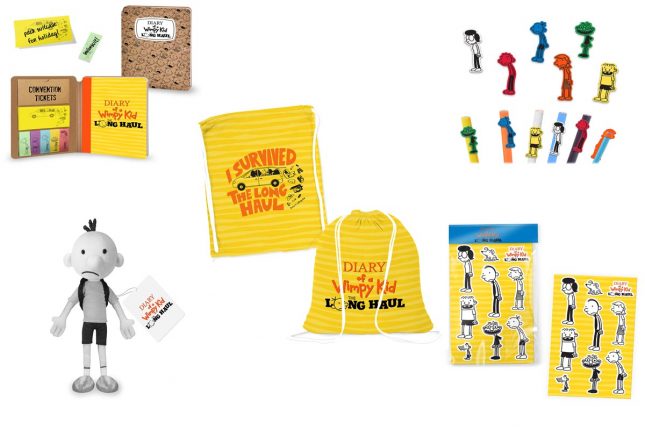 Diary of a wimpy kid prize pack