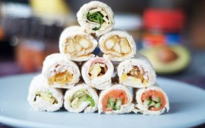 Sushi sandwich rolls 6 ways