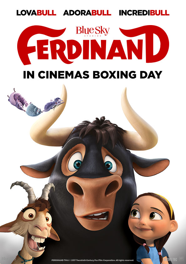 Win a Ferdinand double movie pass and prize pack