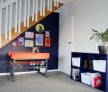 Understairs kids study nook