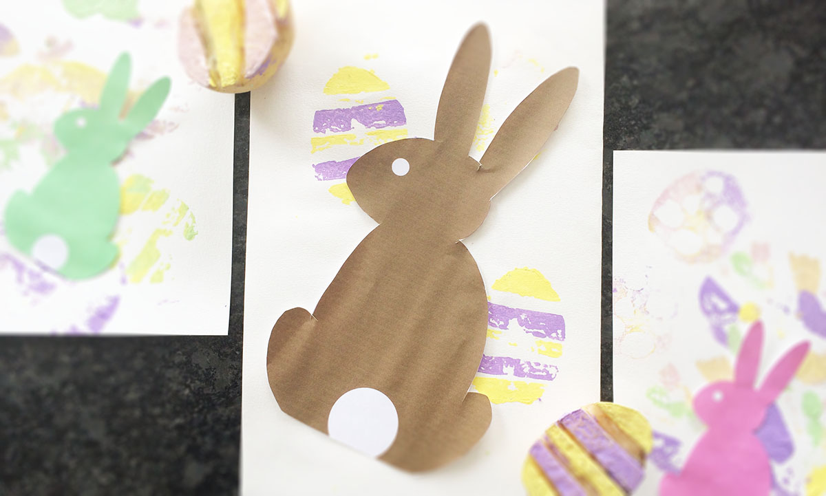 Potato Stamp Easter Eggs Kiwi Families