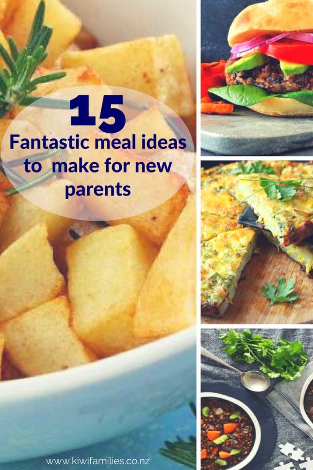 15 fantastic meal ideas to make for new parents pin 
