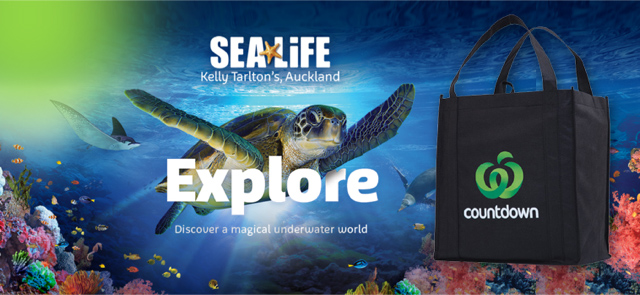 Countdown are giving away a Kelly Tarlton’s family pass valued over $100 Kelly Tarlton's and Countdown image