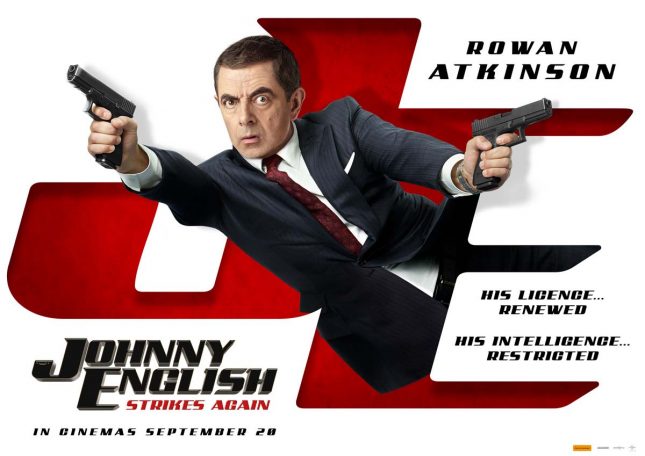Win a double movie pass to JOHNNY ENGLISH STRIKES AGAIN Win a double pass JOHNNY ENGLISH STRIKES AGAIN