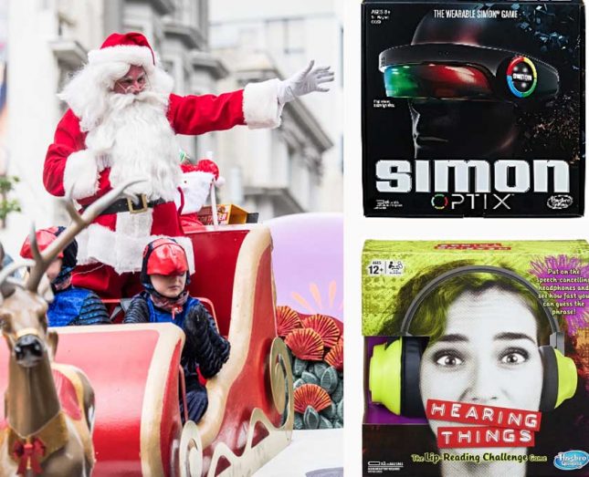 Win Simon Optix and Hearing Things Games Farmers Santa parade