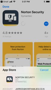 Norton Security Premium-App store