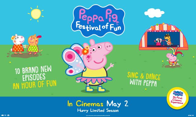 Win a double pass and movie pack to see Peppa Pig: Festival of Fun Peppa_Pig