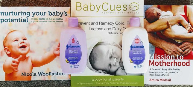 baby books and pamper pack