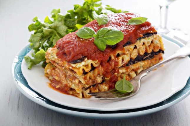 Gluten free and Dairy free lasagne