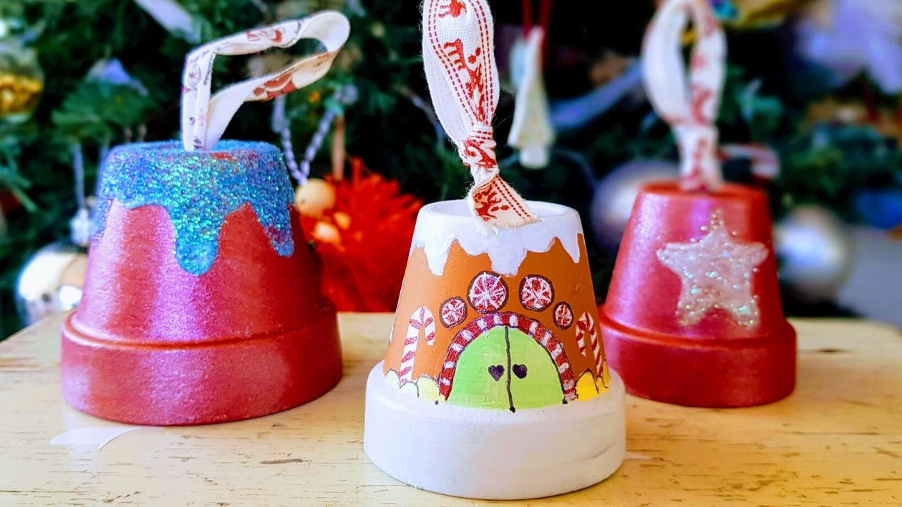 Download Free Diy Clay Pot Christmas Craft Kiwi Families PSD Mockup Template