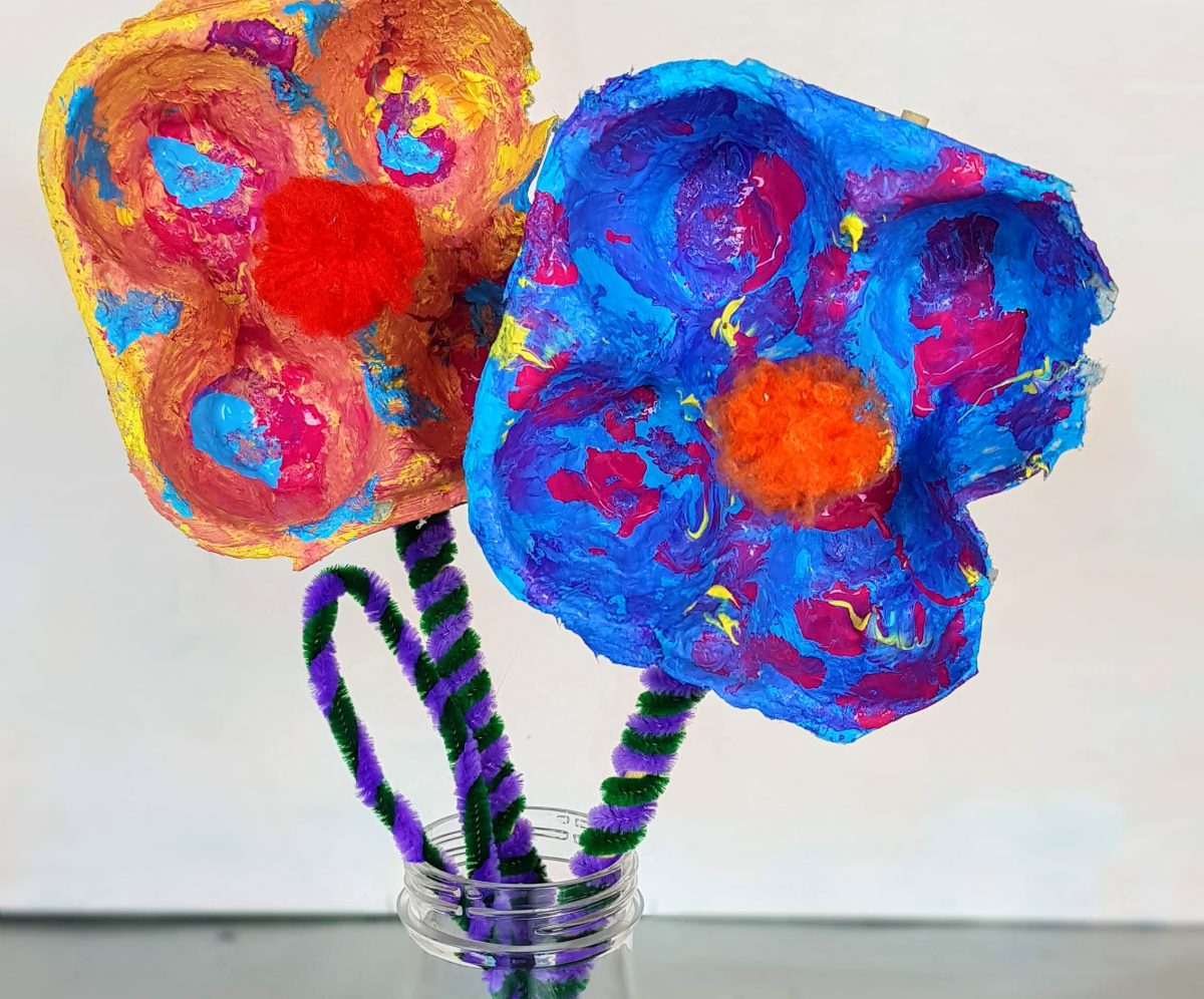 Download Egg Carton Flower Craft - Kiwi Families