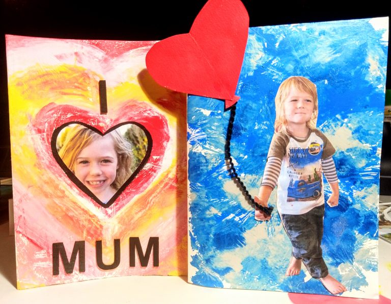 Beautiful Heart-themed Mother’s Day Cards to Make at Home Two Mother's Day Cards