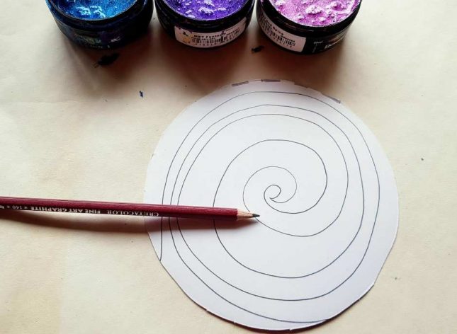 How to make a Paper Spinner Toy spiral