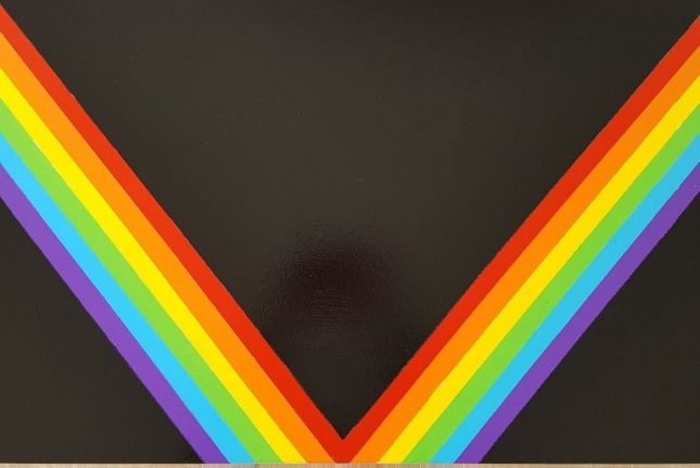 Upcycled Dressing Table Rainbow resene