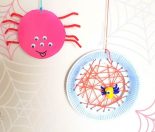 Paper Plate Craft - Spiders
