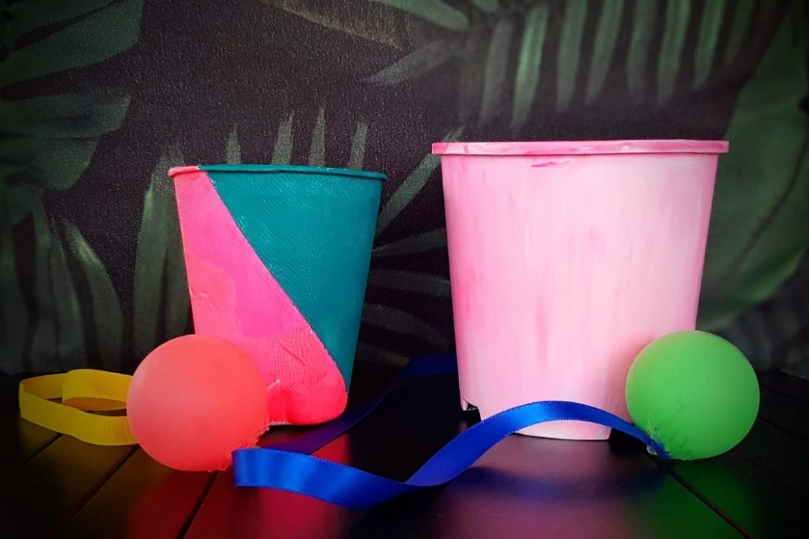 Recycled Cup and Ball Game - Kiwi Families