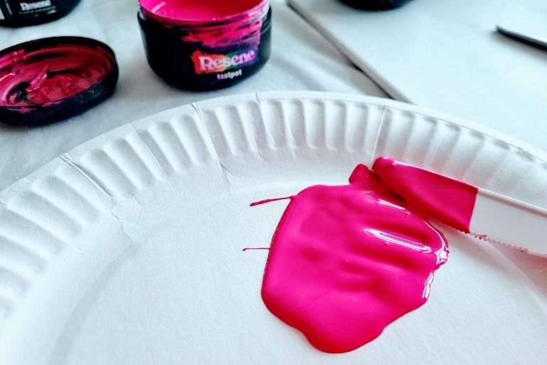 Printmaking With Cardboard Tubes - Resene paint