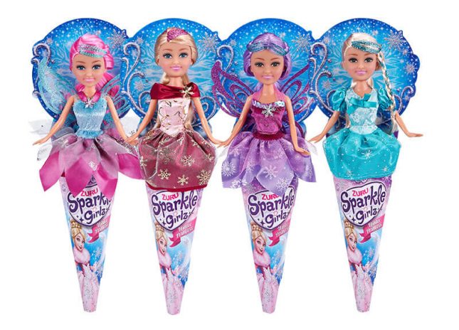 Sparkle Girlz Princess Sparkle Cone Dolls - Toy Review
