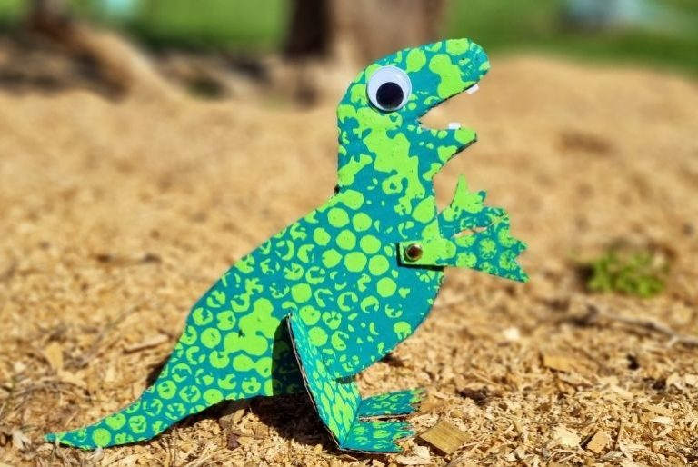 Cardboard Dinosaur Craft Cardboard Dinosaur - Craft