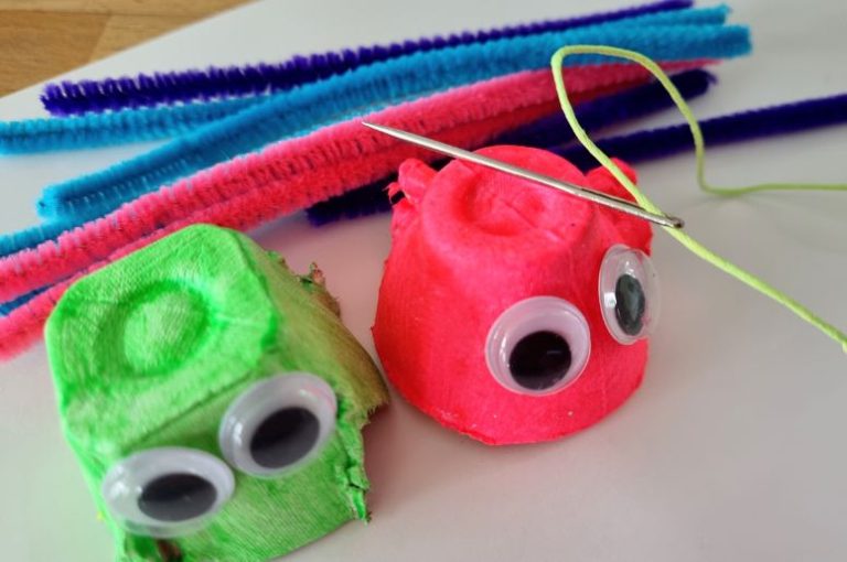 Jelly Fish Egg Carton Craft Kiwi Families