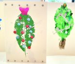 Christmas leaf cards