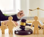 A desk of a judge make the decision for non- custodial parents