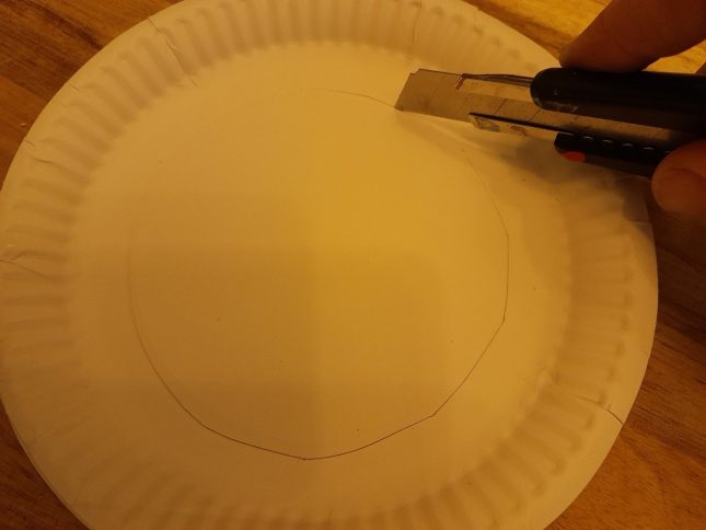 Cardboard Roll Ring Toss Game-Paper plates