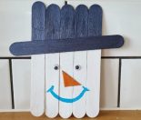 Snowman Ice Block Stick Craft