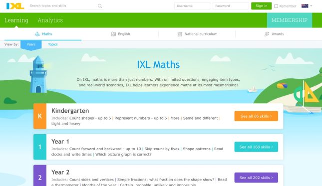 IXL-best-maths-websites