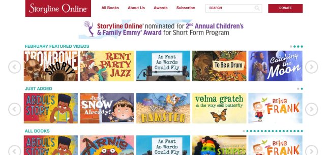 Best educational websites for kids-Storyline Online