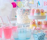 Table set for a baby shower