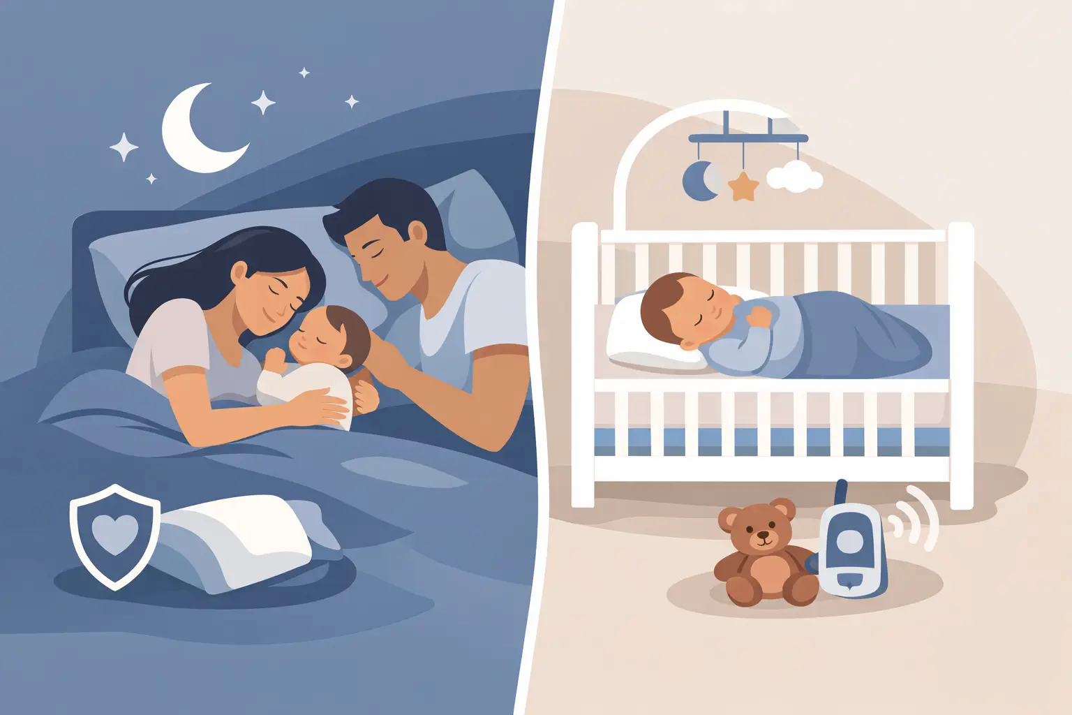 Co sleeping vs cot sleeping safety explained Co sleeping vs cot sleeping safety explained