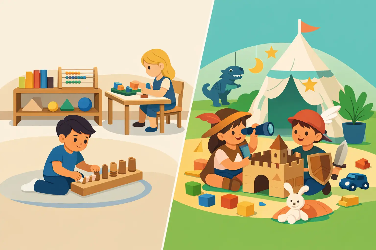 Montessori vs Play Based Learning